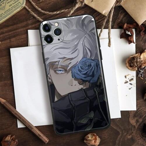Satoru Gojo Jujutsu Kaisen Soft Silicone Glass Phone Case Cover Shell For IPhone SE 6 6s 7 8 Plus X XR XS 11 12 Mini Pro Max