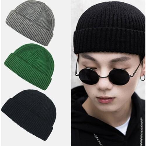New Hip Hop Hat Elastic Hats Winter Warm Beanies Casual Adult Men Beanie Female Wool Knitted Beanie Skull Cap Unisex