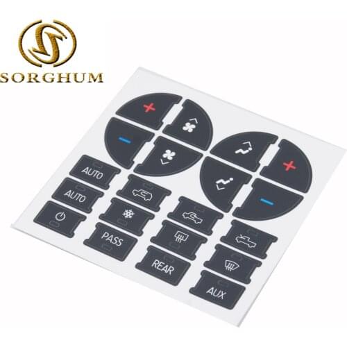 New Climate Control Repair Replacement Interior Parts AC Dash Button Sticker For Chevrolet Air Conditioning