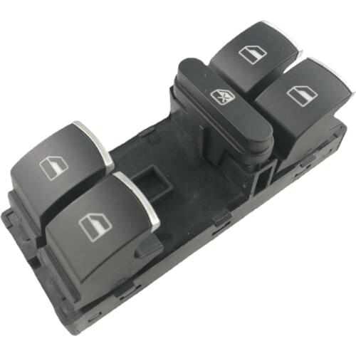 For VW Touran Tiguan Passat B6 B7 CC Golf Mk5 MK6 Jetta III AMAROK Driver Side Master Window Controller Switch Chrome 5ND959857