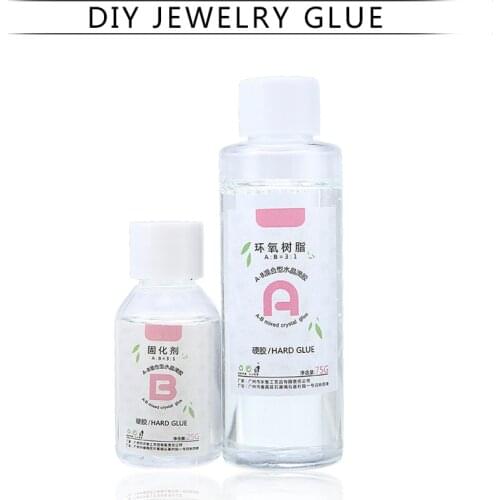 1 Set Clear Resin Epoxy High Adhesive AB Crystal Glue Resin Jewelry Making Castings Crafts DIY Handmade 100g