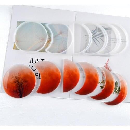 Silicone Mold DIY Eclipse Mold Handmade Crafts Mould For DIY Hanging Ornament Mousses Ice Cream Chiffon Cakes DIY Mold Making