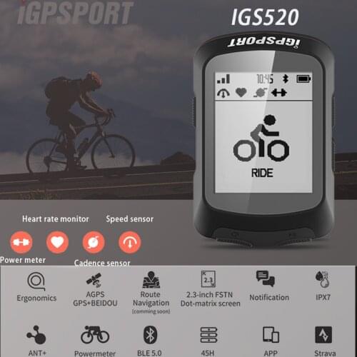 Riding Sport GPS Speedmeter Computer Outside IGPSPORT IGS20E GPS Bike Computer with Holder Battery