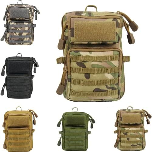 EDC Bag Molle Pouch Universal Utility Sling Bag Zipper Shoulder Bag Crossbody Waist Pocket Outdoor Camping Hunting Accessories