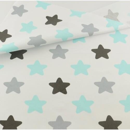 TERAMILA Cotton Fabric Stars Style For DIY Bedding Sewing Cloth Decoration Tissue Twill Home Textile Patchwork Craft