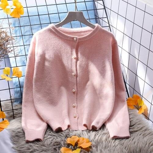 Knitted Cardigan Womens Loose 2021 New Spring And Autumn Long Sleeve Versatile Fashion Sweater