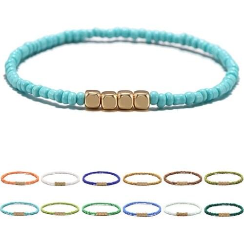 1pc Bohemian Style Charm Bracelet Fashion Creative Beads Bracelet Stretch Bracelet Jewelry Accessories For Hawaii Beach Party