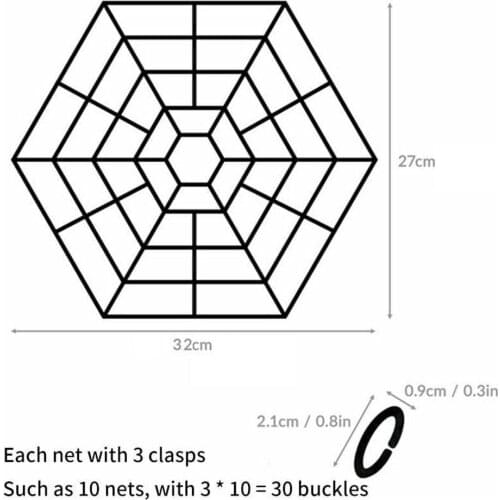 10 Packs Pond Guard Netting Pond Protective Net Plastic Protector Pool Fish Cover For Birds Deterrent Net Grid Heron Floati E9J0