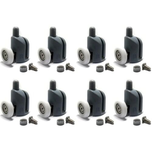 8PCS 23MM outer diamter bathroom shower room roller wheel single bottom cabin door pulley( 20mm-27mm )