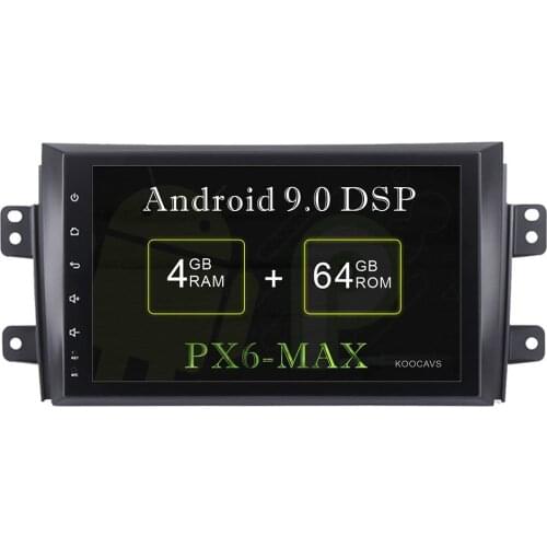 KOOCAVS 9" IPS Android 9.0 Car GPS Radio Player for Suzuki SX4 2006-2011 with 4GB+64G Navigation Multimedia