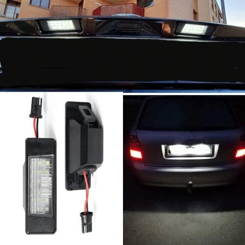 Car Led Number License Plate Light For Nissan Qashqai J10 J11 Patnfinder R51 Juke Primera P12 X-Trail T31 Kit Canbus Error Free