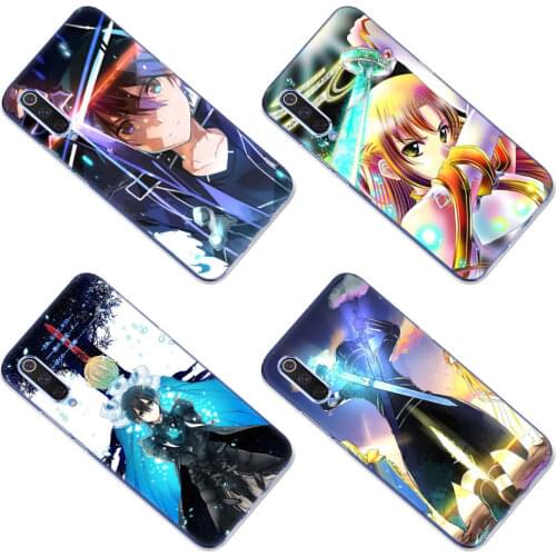 Sword Art Online SAO anime Silicone Case for Xiaomi Mi POCO X3 NFC M3 F3 Note 10 S 10i 10T 11X Pro 11i 11 Ultra 11 Lite Cover