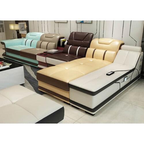 Living Room Sofa recliner corner sofa massage real genuine leather sectional sofas minimalist muebles de sala moveis para casa