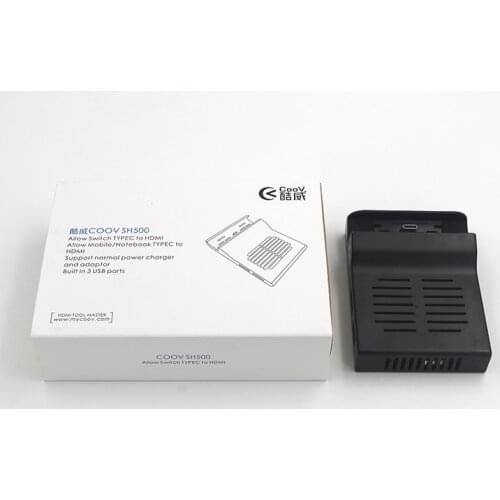 With 3 USB Port For Coov SH500 Mini Dock Station USB-C Type-C to HDMI Adapter For Nintendo Switch/Mobile/Notebook type HDMI
