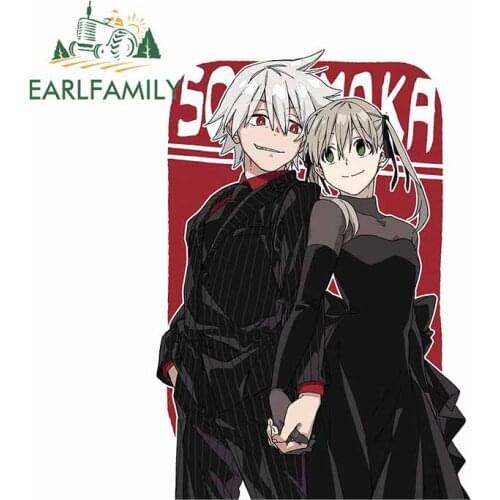 EARLFAMILY 13cm x 12.5cm for Soul Eater MAKA ALBARN Car Stickers Windows Decal Occlusion Scratch Personality RV Car Assessoires