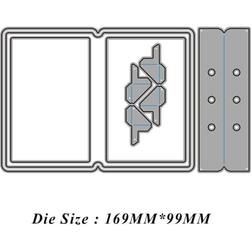 Book Expand Page Metal Cutting Dies Cut Die Mold Card Scrapbook Paper Craft Knife Mould Blade Punch Stencils 2021 New