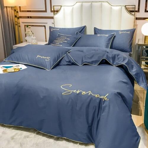 European style cotton bed linen quilt cover bed sheet bedding cotton 60 long-staple cotton four-piece set