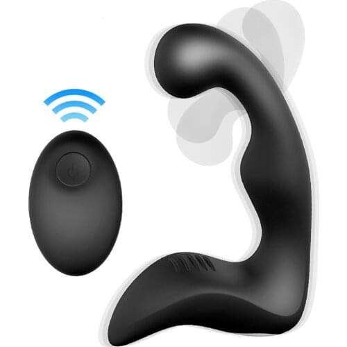 Male Prostate Massager Vibrator For Men Remote Control Silicone Butt Plug Sextoy For Gay Beginners Tail Anal Plug Sex Toys