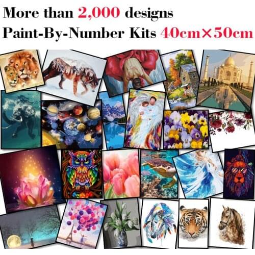 Mileelife Paintting By Numbers for Kids Adults DIY Beginner Oil Painting Kit Home Decoration