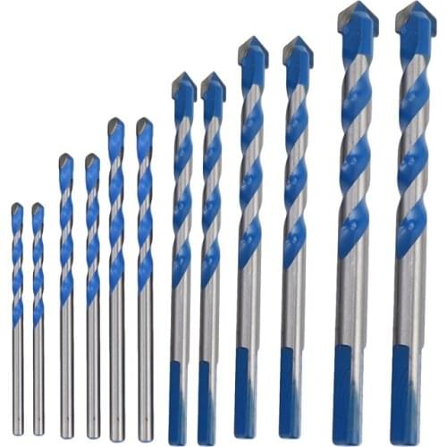 12 Pcs Masonry Drill Bits Set 3mm to 12mm Carbide Twist Tips for WALL, BRICK, CEMENT, CONCRETE, GLASS, WOOD) Have Industrial Str