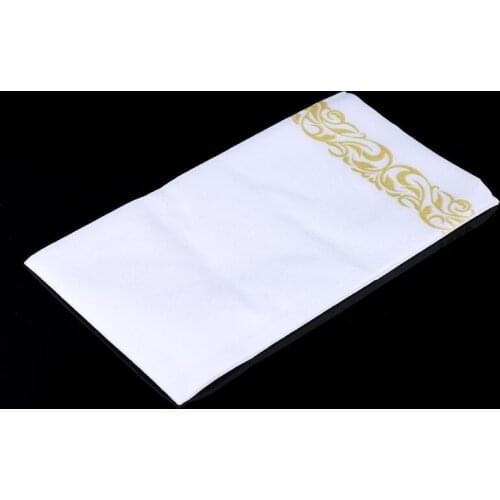 Disposable Disposable Hand Towels & Decorative Bathroom Napkins | Soft and Absorbent Linen-Feel Paper Guest Towels for Kitchen