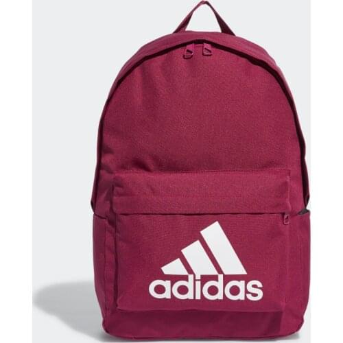 Original Adidas Classic Big Logo Burgundy Backpack Bag FT8761 suitable for Daily use Adidas Backpacks Bag