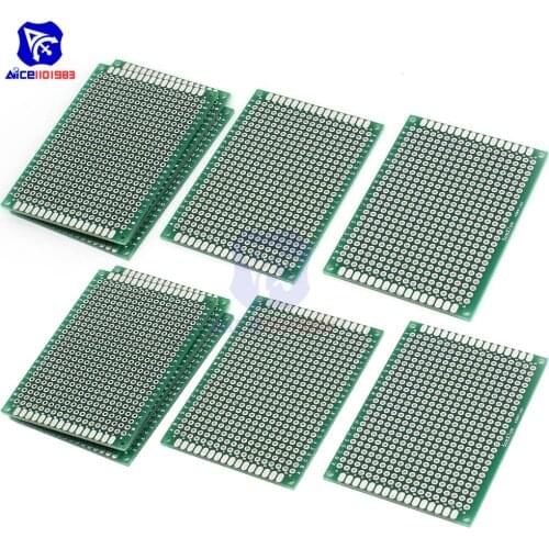 Diymore 10PCS/Lot 7 x 5cm Double Sided PCB Universal Prototyping Printed Circuits Board FR4 PCB Board