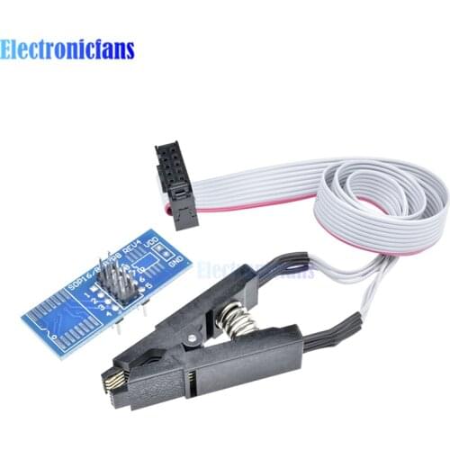 1 Set SOIC8 SOP8 SOP Format Flash Chip IC Test Clips Socket Adpter BIOS 24 25 93 Programmer Programable Module Board