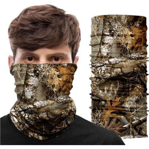 Hunting Scarf Neck Gaiter Tube Buff Outdoor Camouflage Bandanas Camping Face Shield Tactical Jacht Half Mask Multicam Opaska Men