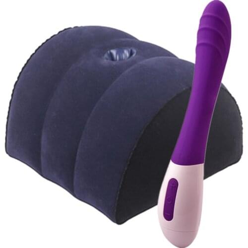 Flocking Inflatable Sex Aid Pillow and Vibrators For Women Love Sex Furniture Erotic Sofa Adult Games Sex Toys For Couples Women