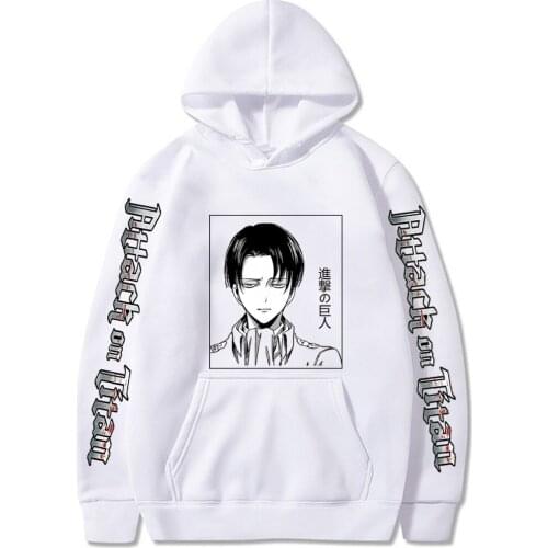 Harajuku Anime Hoodie Japanese Anime Attack on Titan Cartoon Costume Sweatshirt Hip Hop Hoodie