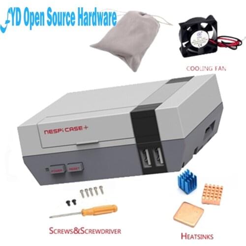 1set Upgrade Pi Retroflag NESPI Case+ Plus Safe Shutdown Functional POWER button Kit for Raspberry Pi 3 B+ /3/2B