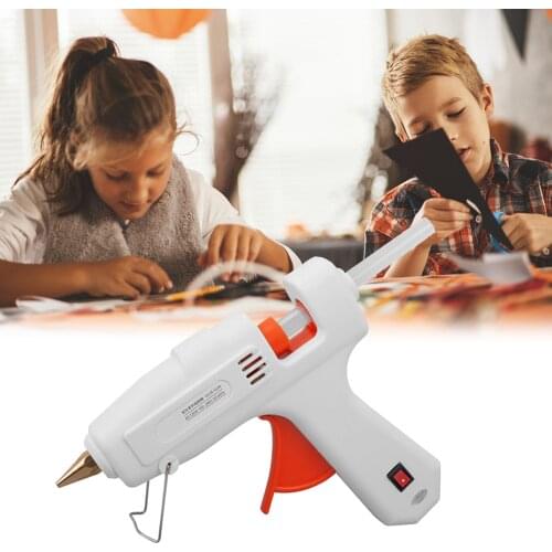 220V 40W Hot Melt Glue Gun Premium Glue Sticks Repair Tool w/ 10pcs Glue Sticks or Arts & Crafts Use EU Plug