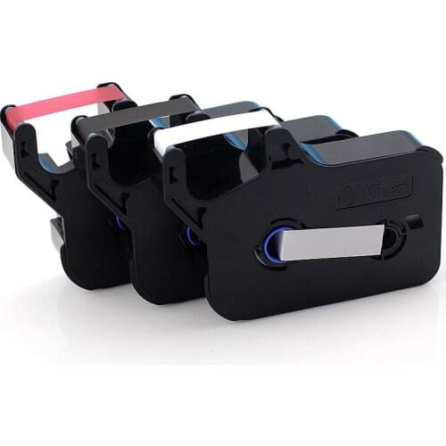 Label Tape For Ribbon Printer TP60i TP-R100B Black 1PC White 1PC Red 1PC