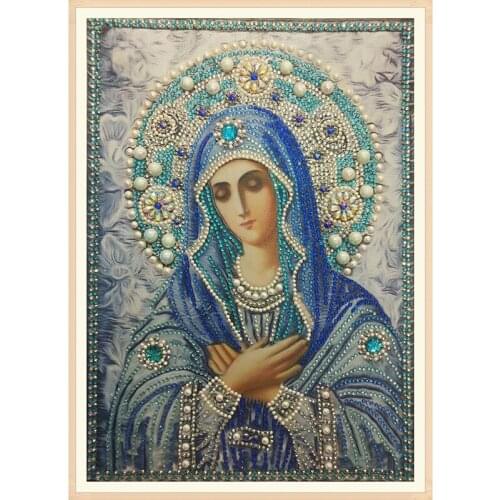 5D Diy Painting Diamond Embroidery Religious Special Shaped Diamond Painting Cross Stitch Diamond Religion Rhinestones Home Deco