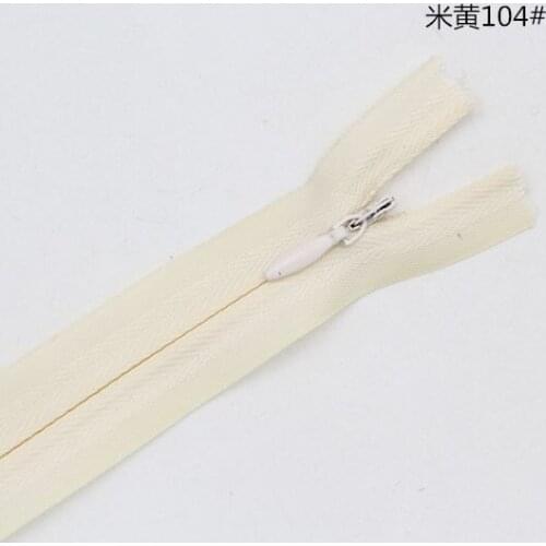 60PCS Beige Nylon Invisible Zippers Tailor Sewing Accessories