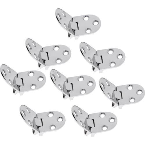 8Pcs/Set 316 Stainless Steel Marine Boat RV Yacht Cabinet Cupboard Strap Hinge Door Hinge