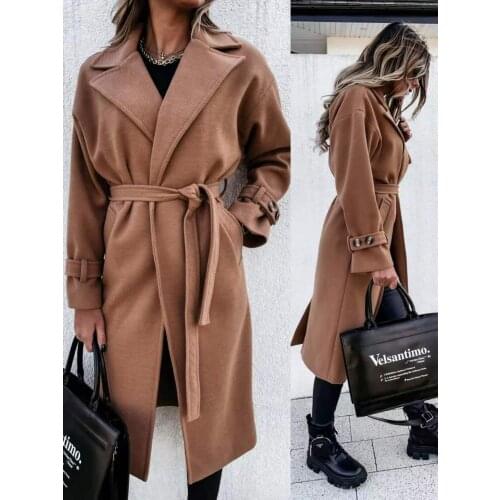 Donsignet Women's Coats With A Belt