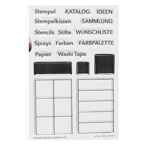 German Words Transparent Clear Silicone Stamp/Seal for DIY scrapbooking/photo album Decorative clear stamp ST0918