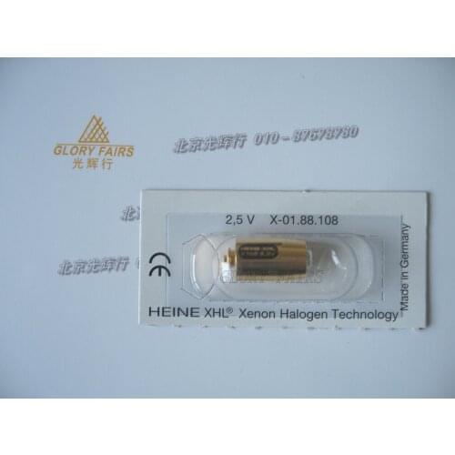 Heine XHL #108 2.5V,X-001.88.108 xenon halogen lamp,Mini-C cliplamp,penlight diagnostic instruments,X-01.88.108 bulb