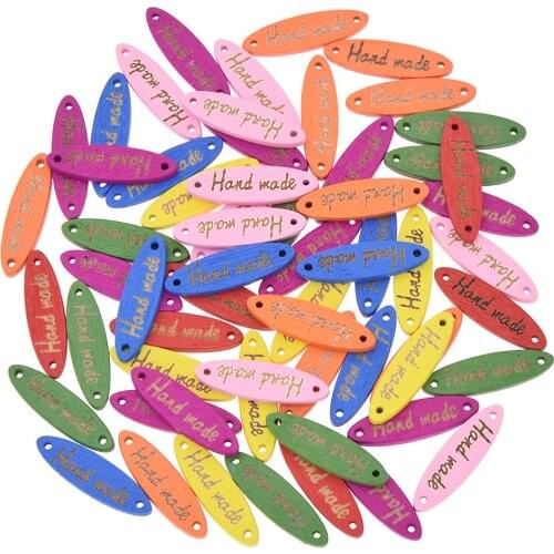 50pcs Handmade Colorful Leather Labels Tags For Lover Family Gifts Friendship Craft Clothes Shoes Sewing Accessories