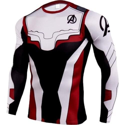 Men Running T Shirt Compression Fitness Tight Long Sleeve Sport Wear Training Jogging Shirts Gym Sportswear Quick Dry Fashion