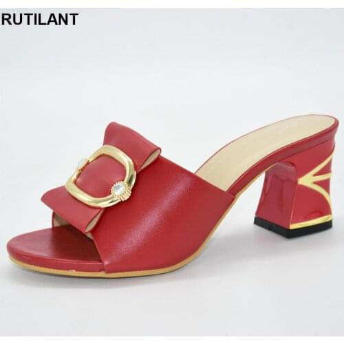 Newest Italian Shoes Without Matching Bags PU Leather Comfortable Pumps Wholesales Good Price for Shoes Without Bag African Shoe