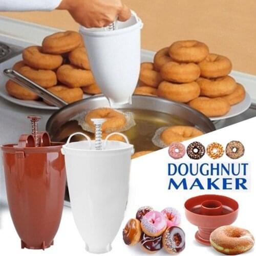 New Reusable DIY Doughnut Maker Dispenser Plastic Donut Making Tool Artifacts Kitchen Desserts Baking Tool