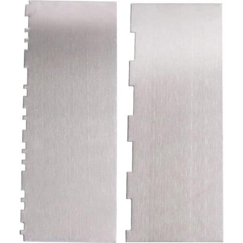 2 Styles Wide Stripes Comb Cake Scraper Side Edge Smoother Striped Icing Buttercream Tall Cake Decorations Tool