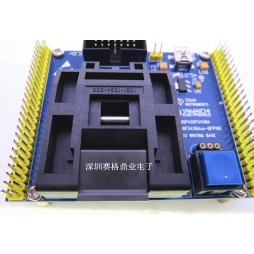 Clamshell QFP100 MSP430F5437/5435/5436/5438 YAMAICHI IC Burning seat Adapter testing seat Test Socket test bench in stock