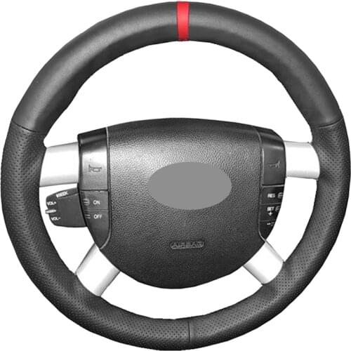 Hand Sewing Car Steering Wheel Cover Wrap Volant For Ford Mondeo Mk3 2000 2001 2002 2003 2004 2005 2006 2007 Auto Accessories