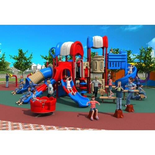 CE,ISO,TUV school playground garden plastic slide Pepsi House Series kids outdoor play equipment YLW-OUT171042