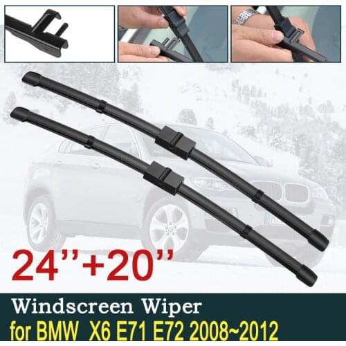 Car Wiper Blade for BMW X6 E71 E72 2008 2009 2010 2011 2012 Front Windscreen Windshield Brushes Wipers Car Accessories Goods