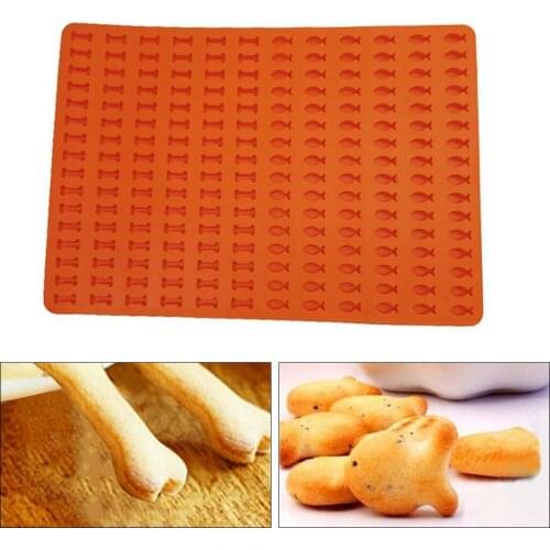 1pc Silicone Baking Mat Bone Fish for Dog Dog Treats Candy Chocolate Mould